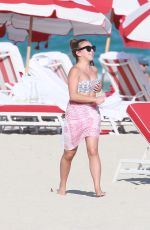CHLOE GREEN in Bikini on the Beach in Miami 12/27/2016