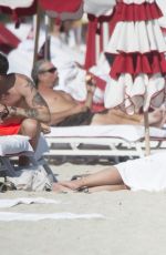 CHLOE GREEN with Friends at a Beach in Miami 12/29/2016