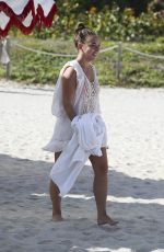 CHLOE GREEN with Friends at a Beach in Miami 12/29/2016