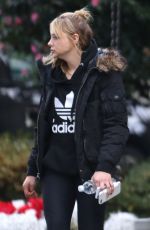 CHLOE MORETZ on the Set of 