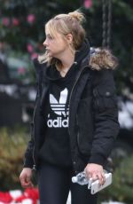 CHLOE MORETZ on the Set of 