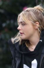 CHLOE MORETZ on the Set of 