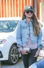 CHRISSY TEIGEN Leaves a Hair Salon in West Hollywood 12/20/2016