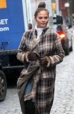CHRISSY TEIGEN Out in New York 12/15/2016