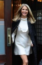 CHRISTIE BRINKLEY Leaves Her Hotel in New York 11/29/2016