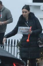 CHRISTINE BLEAKLEY Leaves Her Home in London 12/21/2016
