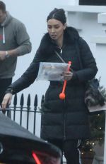 CHRISTINE BLEAKLEY Leaves Her Home in London 12/21/2016