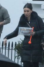 CHRISTINE BLEAKLEY Leaves Her Home in London 12/21/2016