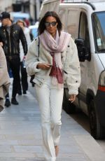 CINDY BRUNA Out and About in Paris 11/29/2016