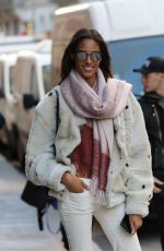 CINDY BRUNA Out and About in Paris 11/29/2016