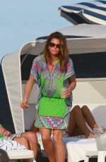 CINDY CRAWFORD at a Beach in Miami 12/25/2016