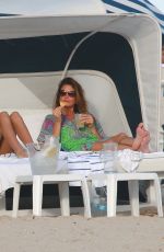 CINDY CRAWFORD at a Beach in Miami 12/25/2016