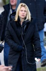 CLAIRE DANES on the Set of 