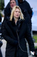 CLAIRE DANES on the Set of 