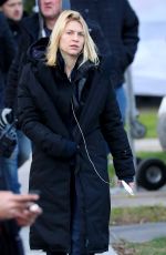 CLAIRE DANES on the Set of 