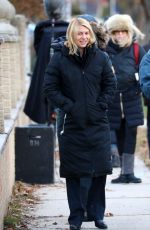 CLAIRE DANES on the Set of 