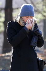 CLAIRE DANES on the Set of 