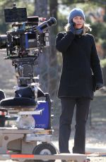 CLAIRE DANES on the Set of 