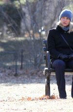 CLAIRE DANES on the Set of 