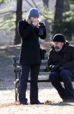 CLAIRE DANES on the Set of 