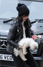 DAISY LOWE Walks Her Dog at Regents Park in London 12/15/2016