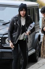 DAISY LOWE Walks Her Dog at Regents Park in London 12/15/2016