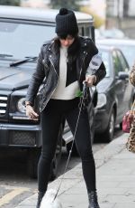 DAISY LOWE Walks Her Dog at Regents Park in London 12/15/2016