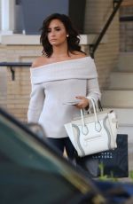 DEMI LOVATO Leaves Barneys New York in Beverly Hills 12/07/2016
