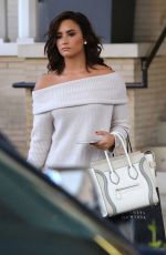 DEMI LOVATO Leaves Barneys New York in Beverly Hills 12/07/2016
