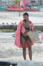 DEVIN BRUGMAN in Bikini at a Beach in Cancun 12/14/2016