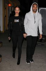 DRAYA MICHELE Leaves Dinner with Her Boyfriend in Santa Monica 12/20/2016