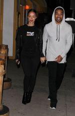 DRAYA MICHELE Leaves Dinner with Her Boyfriend in Santa Monica 12/20/2016