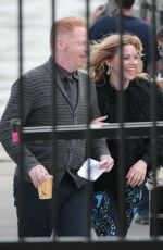 ELIZABETH BANKS on the Set of Modern Family in Los Angeles 12/13/2016