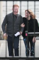 ELIZABETH BANKS on the Set of Modern Family in Los Angeles 12/13/2016