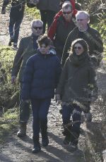 ELIZABETH HURLEY Out in Malvern Hills in Worcestershire 12/26/2016