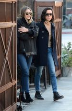 ELIZABETH OLSEN and AUBREY PLAZA Out for Lunch at Zinque in Los Angeles 11/30/2016