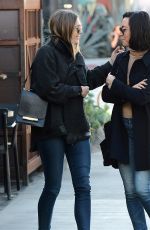 ELIZABETH OLSEN and AUBREY PLAZA Out for Lunch at Zinque in Los Angeles 11/30/2016