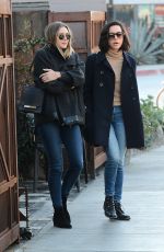 ELIZABETH OLSEN and AUBREY PLAZA Out for Lunch at Zinque in Los Angeles 11/30/2016