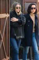 ELIZABETH OLSEN and AUBREY PLAZA Out for Lunch at Zinque in Los Angeles 11/30/2016
