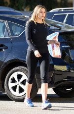 ELIZABETH OLSEN Arrives at a Gym in Los Angeles 12/20/2016