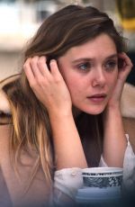 ELIZABETH OLSEN at Alfreds Coffee in West Hollywood 12/15/2016