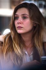 ELIZABETH OLSEN at Alfreds Coffee in West Hollywood 12/15/2016