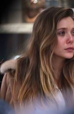 ELIZABETH OLSEN at Alfreds Coffee in West Hollywood 12/15/2016