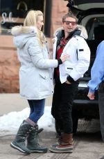 ELLE EVANS Out and About in Aspen 12/22/2016