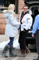 ELLE EVANS Out and About in Aspen 12/22/2016