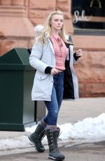 ELLE EVANS Out and About in Aspen 12/22/2016
