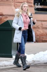 ELLE EVANS Out and About in Aspen 12/22/2016