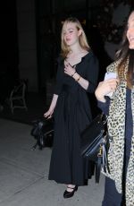 ELLE FANNING Leaves Her Hotel in New York 12/13/2016