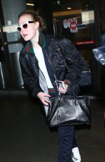 ELLE FANNING at Los Angeles International Airport 12/08/2016