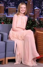 ELLE FANNING at Tonight Show Starring Jimmy Fallon in New York 12/14/2016